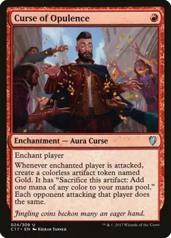 MTG Curse of Opulence U 024 NM - Commander 2017 - Image 1