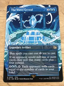 The Water Crystal Borderless #333 Rare Final Fantasy FIN MTG FF3 FFIII Free Ship - Image 1