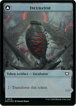 Incubator / Phyrexian (Foil) Double-Sided Token - Edge of Eternities - MTG - NM - Image 1