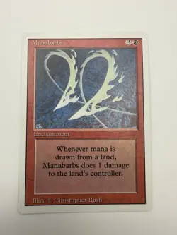 Magic the Gathering ~ MTG ~ 1x Manabarbs ~ NM ~ REVISED Never Played - Image 1