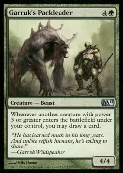 Garruk's Packleader M11 MTG Magic the Gathering card - Image 1