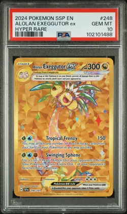 PSA 10 Alolan Exeggutor Ex Hyper Rare Pokemon Ssp En-Surging Sparks 248 NM - Image 1