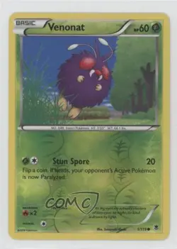 Venonat Reverse Foil Pokemon XY Phantom Forces #1 g6p - Image 1