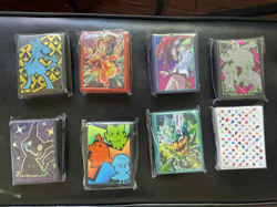 8x packs Pokemon sleeves (65 count) Crown Zenith, Paldea Evolved, Paldean Fates - Image 1