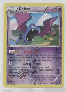 Golbat Reverse Foil Pokemon XY Phantom Forces #32 n4b - Image 1