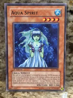 Yugioh - Aqua Spirit LON-068 Common 1st Edition NM - Image 1