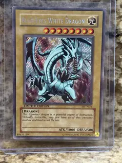 2002 Collectors Tin #BPT-003 Blue-Eyes White Dragon Yugioh - LP - Amazing Card! - Image 1
