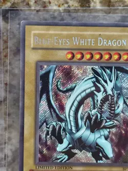 2002 Collectors Tin #BPT-003 Blue-Eyes White Dragon Yugioh - LP - Amazing Card! - Image 2