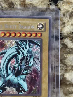 2002 Collectors Tin #BPT-003 Blue-Eyes White Dragon Yugioh - LP - Amazing Card! - Image 3