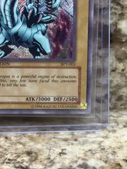 2002 Collectors Tin #BPT-003 Blue-Eyes White Dragon Yugioh - LP - Amazing Card! - Image 4