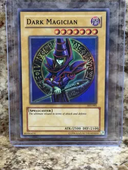 🔥 YUGIOH • DARK MAGICIAN • SUPER RARE • SYE-001 • UNLIMITED • NEAR MINT 🔥 - Image 1