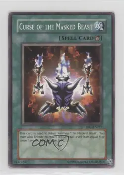 Curse of the Beast YuGiOh Dark Beginning 1 #DB1-EN219 2004 0yj1 - Image 1