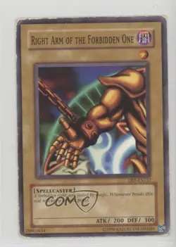 Right Arm of the Forbidden One YuGiOh Dark Beginning 1 #DB1-EN137 2004 uk2 - Image 1