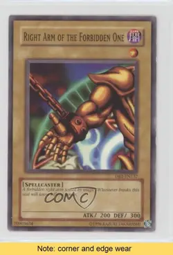 Right Arm of the Forbidden One YuGiOh Dark Beginning 1 #DB1-EN137 2004 READ 01j3 - Image 1