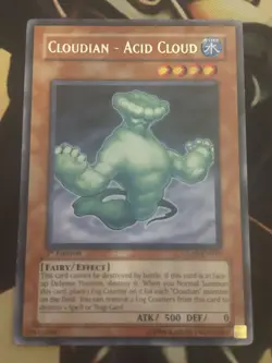 Yugioh: Cloudian - Acid Cloud - GLAS-EN010 - Rare - 1st Edition - NM - Image 1