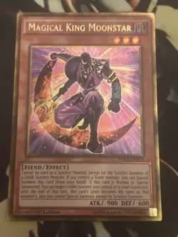 Yugioh: Magical King Moonstar - PGL3-EN004 - Gold Secret Rare - 1st Edition - NM - Image 1