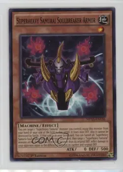 Superheavy Samurai Soulbreaker Armor 1st Ed. YuGiOh Mega-Tins Mega Pack 12bz - Image 1