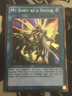 Yugioh: My Body As A Shield - PGL2-EN074 - Gold Rare - 1st Edition - NM - Image 1