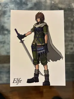 Elfe Final Fantasy VII Art Museum Card TCG Japanese Square Enix 2-022 - Image 1