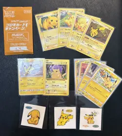 Pikachu Pokemon Card Lot With Sealed Promo - Image 1