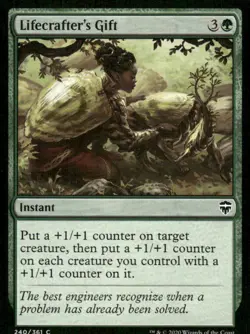 Lifecrafter's Gift 240/361 Commander Legends MTG Magic the Gathering card - Image 1