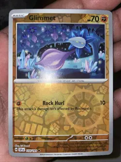 Pokemon TCG Glimmet 114/191 Sv08: Surging Sparks Reverse Holo Card Collectible - Image 1
