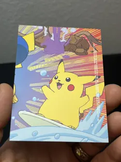 2000 Topps Pokemon Series 2 Pikachu Ditto Stick-on Card #5 of 10 LP - Image 2