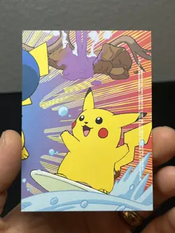 2000 Topps Pokemon Series 2 Pikachu Ditto Stick-on Card #5 of 10 LP - Image 3