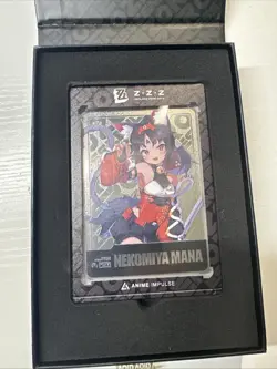 Zenless Zone Zero Nekomiya Mana Metal Art Card ZZZ Anime Impulse 2025 Hoyoverse - Image 1