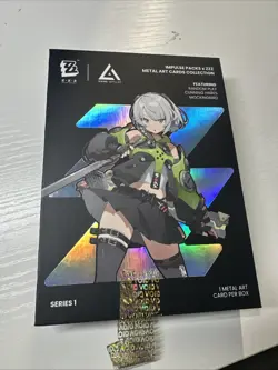 Zenless Zone Zero Nekomiya Mana Metal Art Card ZZZ Anime Impulse 2025 Hoyoverse - Image 3