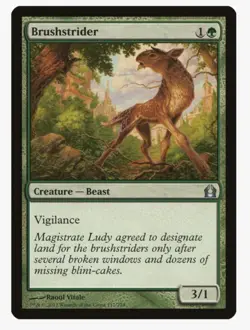 Brushstrider #117 Return To Ravnica (RTR) Magic Card in Protective Sleeve - Image 1