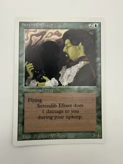 MTG Magic The Gathering Serendib Efreet Revised Edition Rare NM/M Unplayed - Image 1