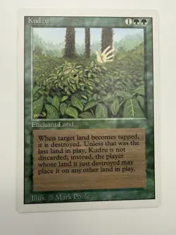 1x Kudzu (205) Revised Edition 3rd NM MTG Magic The Gathering Never Played - Image 1