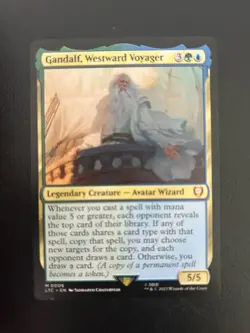 Gandalf, Westward Voyager Commander: the Lord of the Rings Mtg 06 Mythic - Image 1