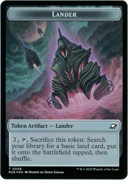 Drone / Lander 0006 (Foil) Double-Sided Token - Edge of Eternities - MTG NM - Image 2