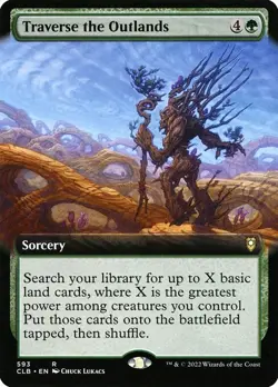Traverse the Outlands R Ext Art Reg #593 | CLB Battle for Baldur's Gate | MTG - Image 1