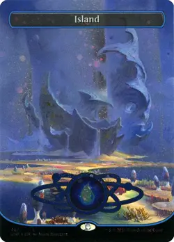 x2 Island Basic Land Galaxy Foil #487 | UNF Unfinity | MTG - Image 1