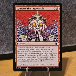 MTG Glimpse the Impossible Modern Horizons 3 Common #124 NM Fresh Pull No Play - Image 1