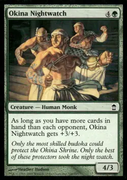 Okina Nightwatch Saviors of Kamigawa MTG Magic the Gathering card - Image 1