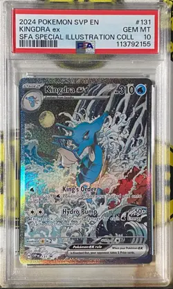 (PSA 10)2024 POKEMON SVP EN-SV BLACK STAR PROMO #131 KINGDRA EX PSA 10 - Image 3