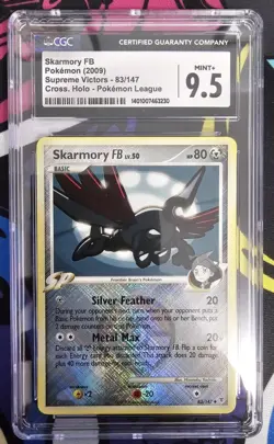 CGC 9.5 Skarmory FB Cross Reverse Holo Pokemon League Promo 083/147 Mint+ - Image 1