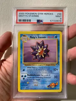 2000 POKEMON GYM HEROES #56 MISTY'S STARMIE PSA 9 - Image 1