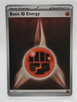 FIGHTING ENERGY (Holo) SVE 022 SV: Black Bolt/White Flare NM Pokemon - Image 1