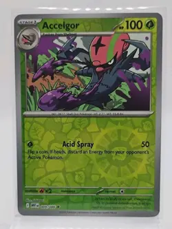 Accelgor (Reverse Holo) 009/086 Pokemon SV: White Flare (WHT) EN TCG NM - Image 1