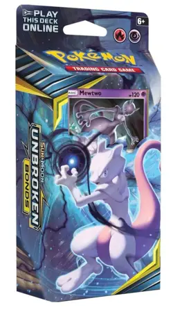 Pokemon Unbroken Bonds: Battle Mind Theme Deck (Mewtwo Cracked Ice Holo Promo) - Image 1