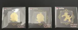 Pokemon Striking Popping Candy 24k Gold Plated Sticker Lot of 5 - Image 2
