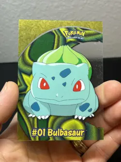 Bulbasaur #01 PC2 Clear Acetate Topps Pokemon Series 2 - Image 1