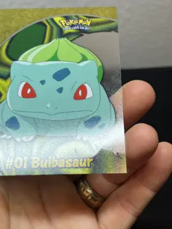 Bulbasaur #01 PC2 Clear Acetate Topps Pokemon Series 2 - Image 2