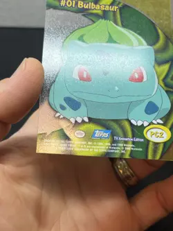 Bulbasaur #01 PC2 Clear Acetate Topps Pokemon Series 2 - Image 4