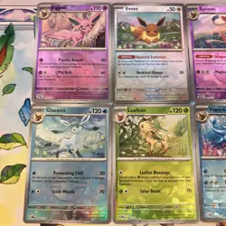 Pokemon TCG Prismatic Evolutions Pokeball Reverse Eeveelution set of 6 #3 - Image 2